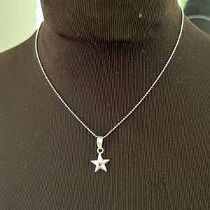 Lia Sophia silver necklace with star pendant